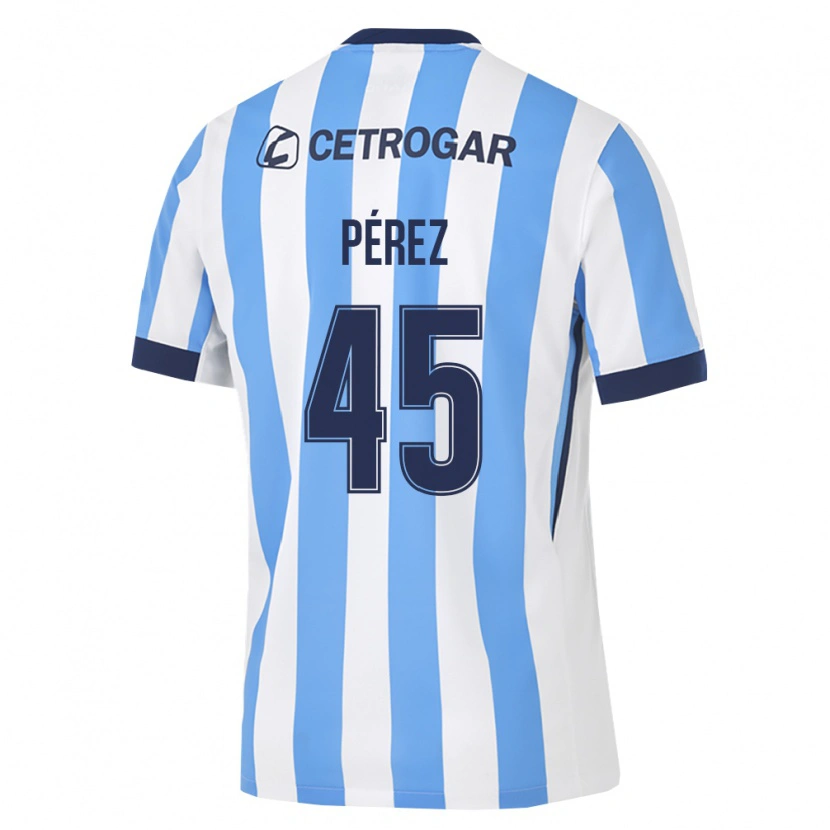 Danxen Femme Maillot Ezequiel Pérez #45 Bleu Clair Blanc Noir Tenues Domicile 2026/27 T-Shirt
