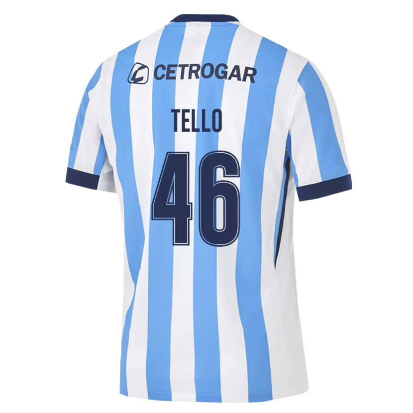 Danxen Femme Maillot Alejandro Tello #46 Bleu Clair Blanc Noir Tenues Domicile 2026/27 T-Shirt