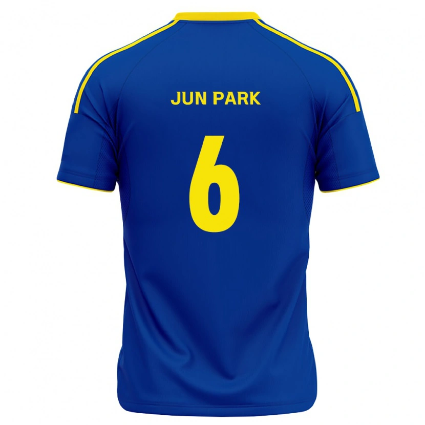 Danxen Femme Maillot Jun Park #6 Bleu Royal Jaune Tenues Domicile 2026/27 T-Shirt
