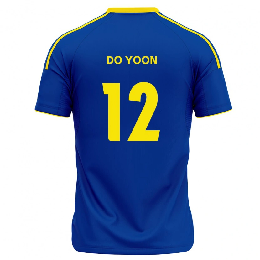 Danxen Femme Maillot Do-Yoon Tae #12 Bleu Royal Jaune Tenues Domicile 2026/27 T-Shirt