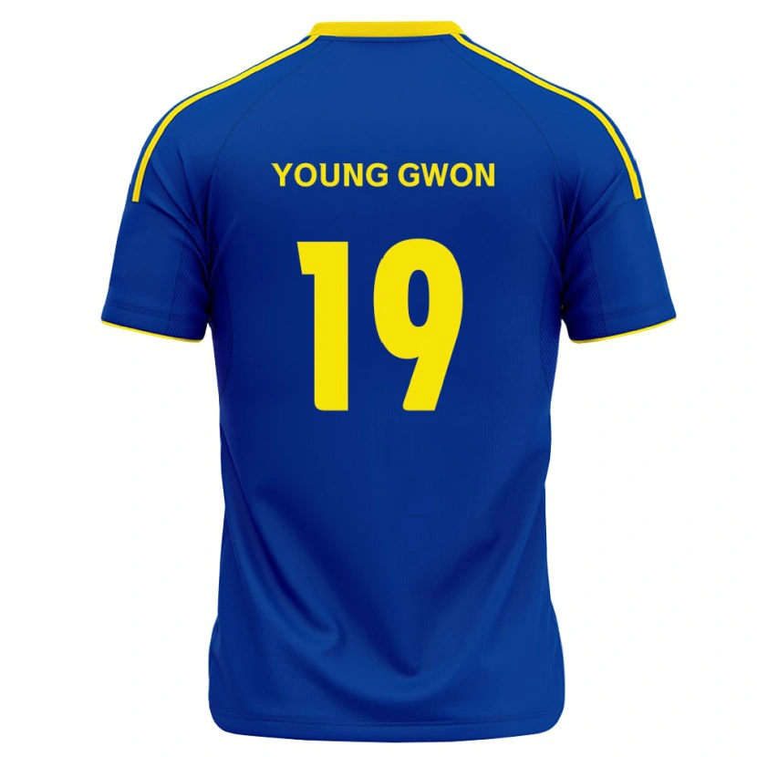 Danxen Femme Maillot Young-Gwon Kim #19 Bleu Royal Jaune Tenues Domicile 2026/27 T-Shirt