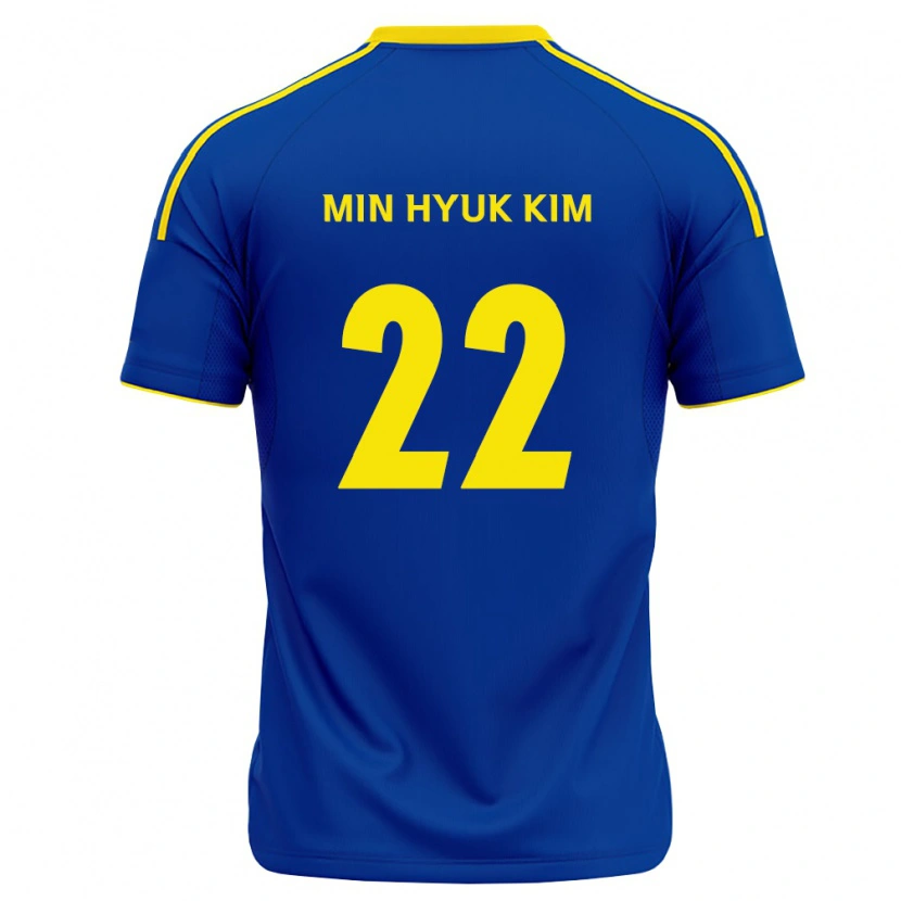Danxen Femme Maillot Min-Hyuk Kim #22 Bleu Royal Jaune Tenues Domicile 2026/27 T-Shirt