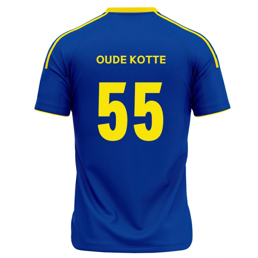 Danxen Femme Maillot Thomas Oude Kotte #55 Bleu Royal Jaune Tenues Domicile 2026/27 T-Shirt