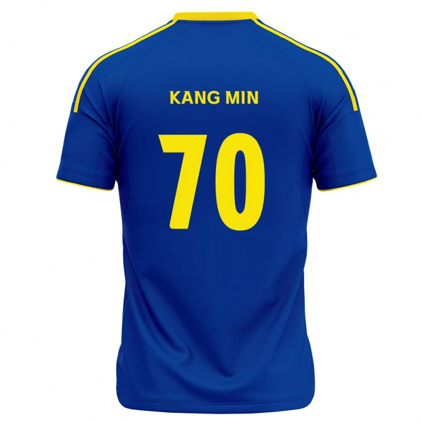 Danxen Femme Maillot Kang-Min Choi #70 Bleu Royal Jaune Tenues Domicile 2026/27 T-Shirt