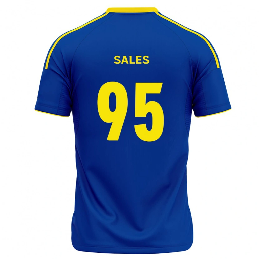 Danxen Femme Maillot Matheus Sales #95 Bleu Royal Jaune Tenues Domicile 2026/27 T-Shirt