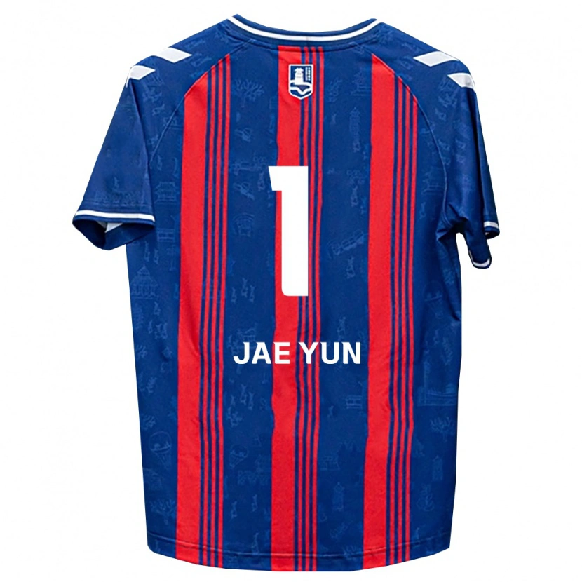 Danxen Femme Maillot Jae-Yun Hwang #1 Bleu Rouge Blanc Tenues Domicile 2026/27 T-Shirt