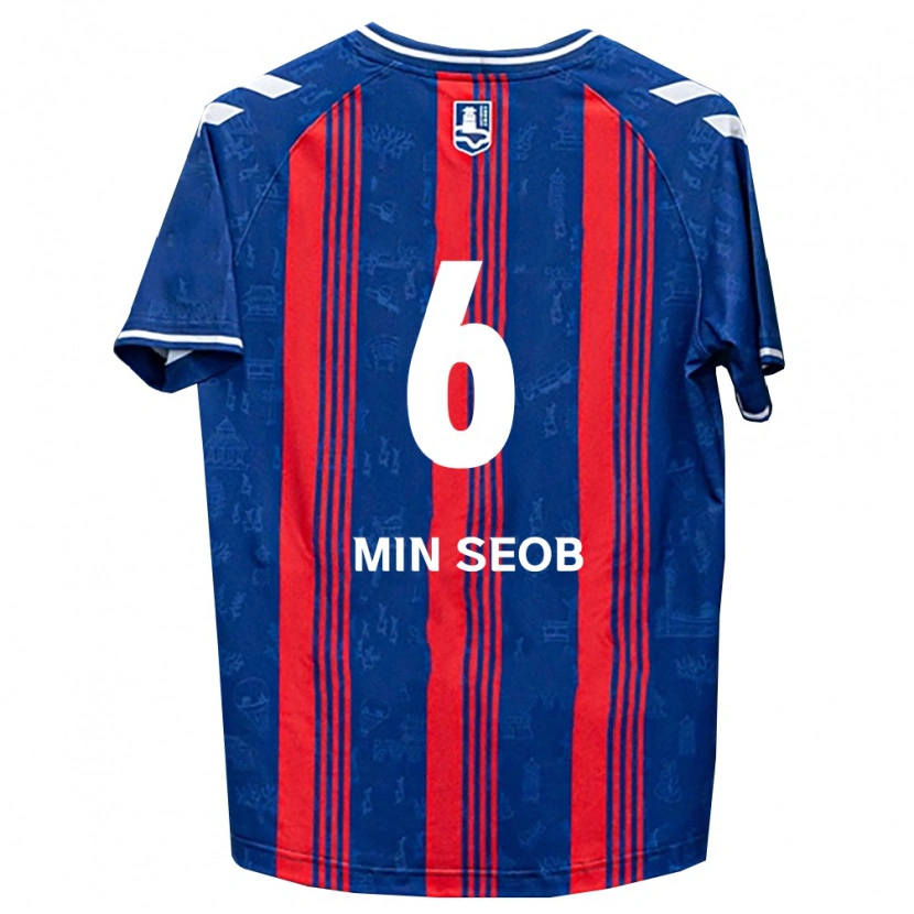 Danxen Femme Maillot Min-Seob Song #6 Bleu Rouge Blanc Tenues Domicile 2026/27 T-Shirt
