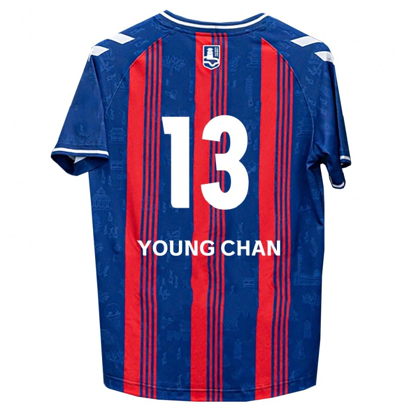Danxen Femme Maillot Young-Chan Ham #13 Bleu Rouge Blanc Tenues Domicile 2026/27 T-Shirt