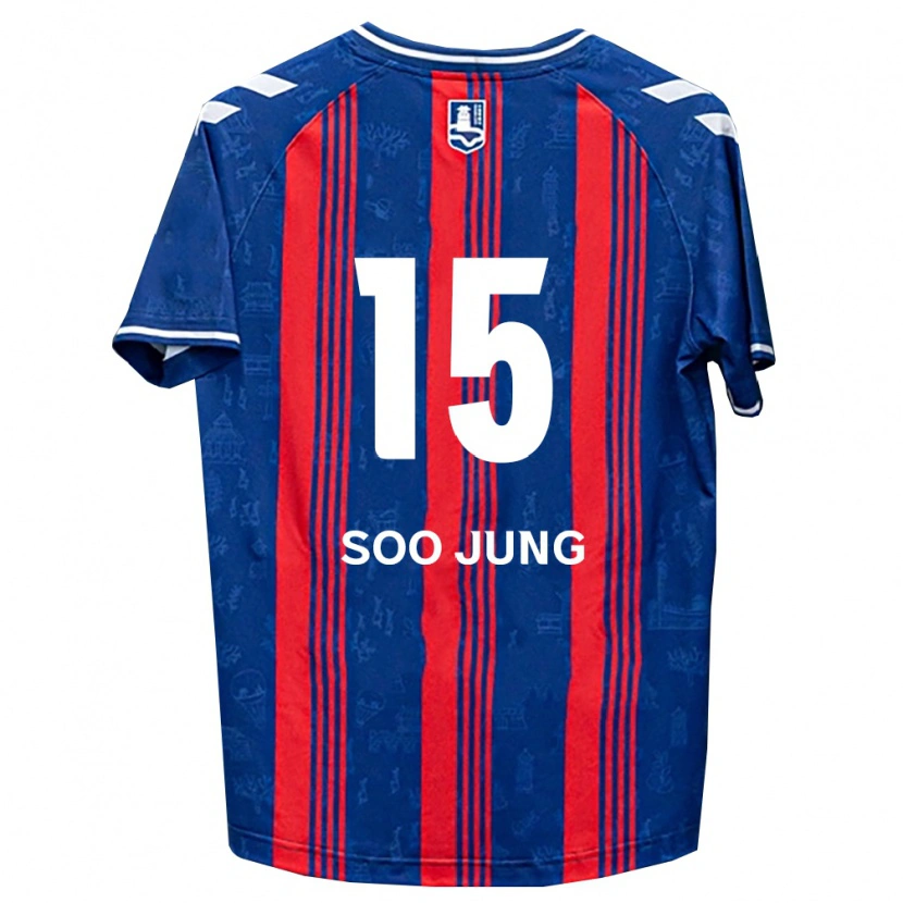 Danxen Femme Maillot Soo-Jung Ryu #15 Bleu Rouge Blanc Tenues Domicile 2026/27 T-Shirt