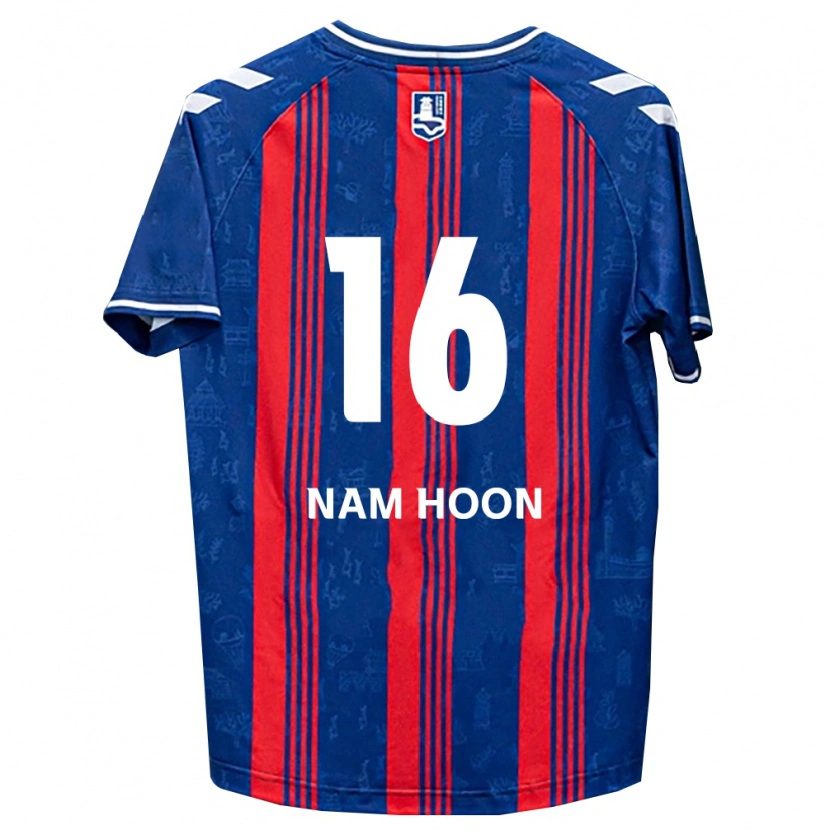 Danxen Femme Maillot Nam-Hoon Kwon #16 Bleu Rouge Blanc Tenues Domicile 2026/27 T-Shirt