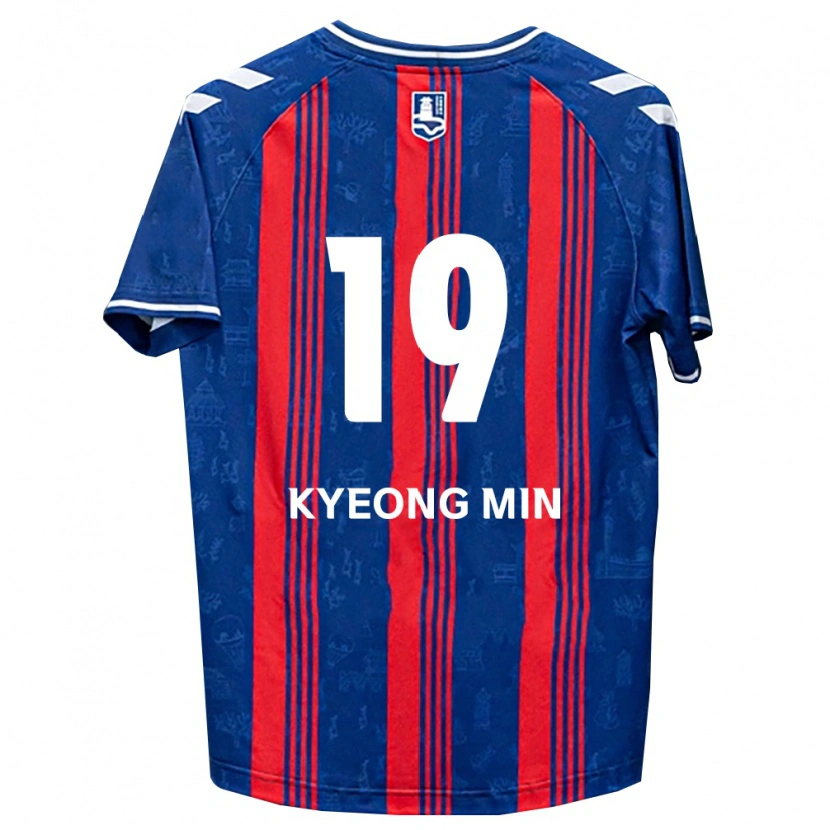 Danxen Femme Maillot Kyeong-Min Kim #19 Bleu Rouge Blanc Tenues Domicile 2026/27 T-Shirt