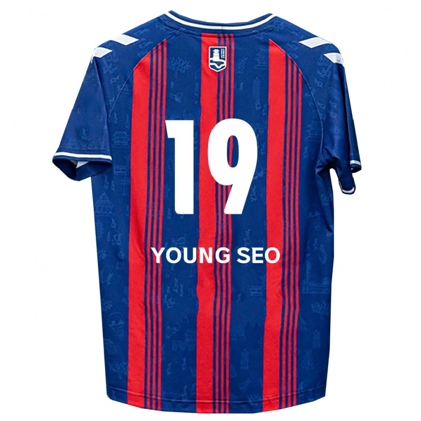 Danxen Femme Maillot Young-Seo Lee #19 Bleu Rouge Blanc Tenues Domicile 2026/27 T-Shirt