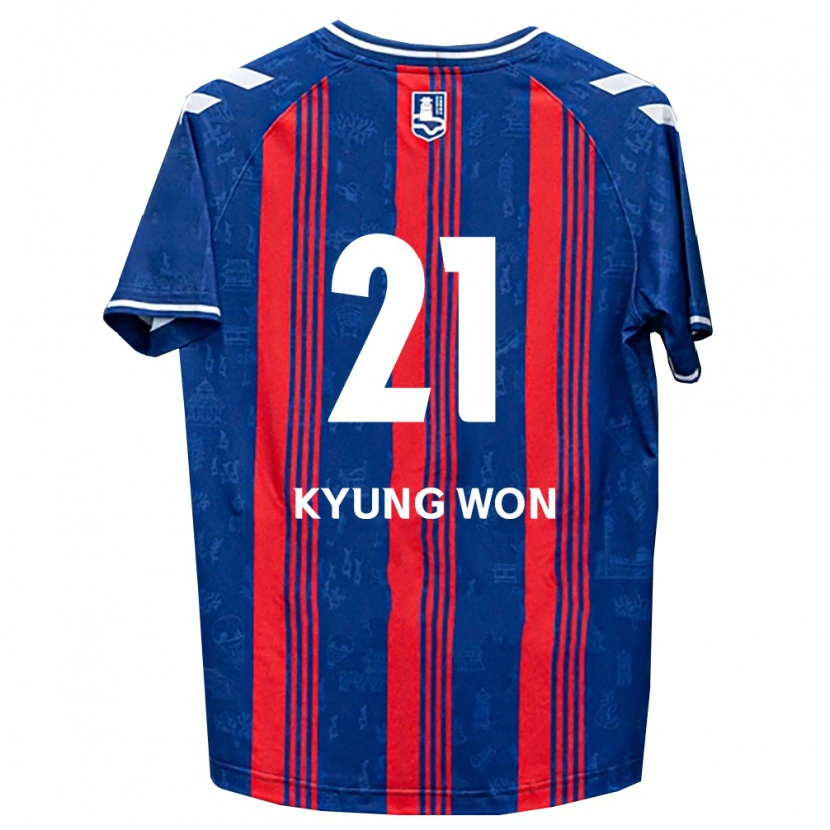 Danxen Femme Maillot Kyung-Won Kwon #21 Bleu Rouge Blanc Tenues Domicile 2026/27 T-Shirt