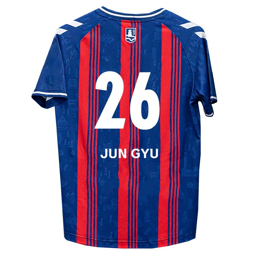 Danxen Femme Maillot Jun-Gyu Ahn #26 Bleu Rouge Blanc Tenues Domicile 2026/27 T-Shirt