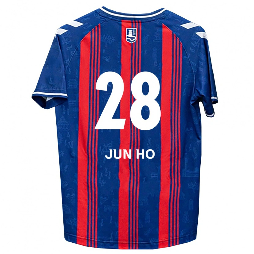 Danxen Femme Maillot Jun-Ho Son #28 Bleu Rouge Blanc Tenues Domicile 2026/27 T-Shirt
