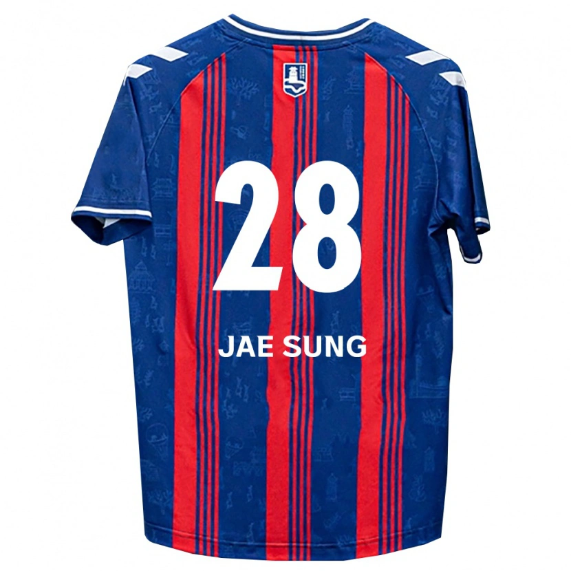 Danxen Femme Maillot Jae-Sung Kim #28 Bleu Rouge Blanc Tenues Domicile 2026/27 T-Shirt