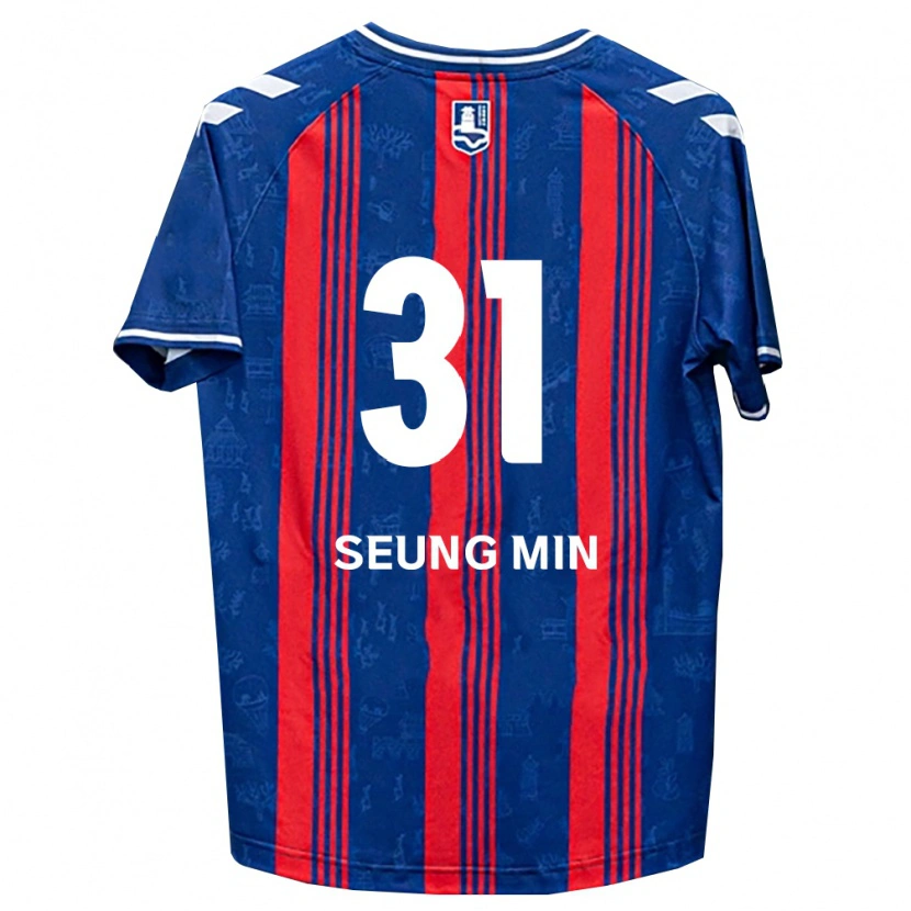 Danxen Femme Maillot Seung-Min Baek #31 Bleu Rouge Blanc Tenues Domicile 2026/27 T-Shirt