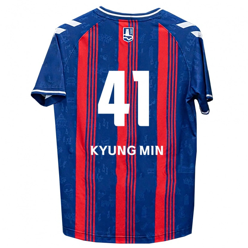 Danxen Femme Maillot Kyung-Min Lee #41 Bleu Rouge Blanc Tenues Domicile 2026/27 T-Shirt