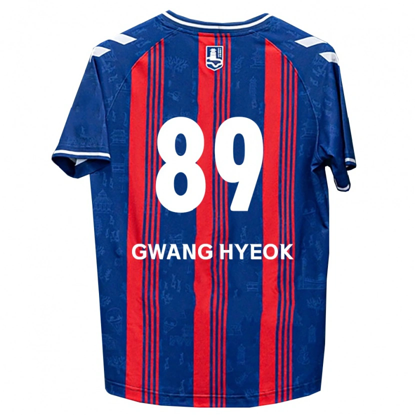 Danxen Femme Maillot Gwang-Hyeok Lee #89 Bleu Rouge Blanc Tenues Domicile 2026/27 T-Shirt