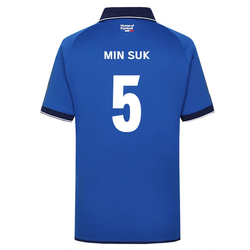 Danxen Femme Maillot Min Suk #5 Bleu Royal Blanc Rouge Tenues Domicile 2026/27 T-Shirt
