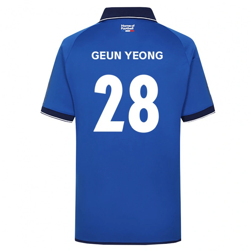 Danxen Femme Maillot Geun-Yeong Yoon #28 Bleu Royal Blanc Rouge Tenues Domicile 2026/27 T-Shirt