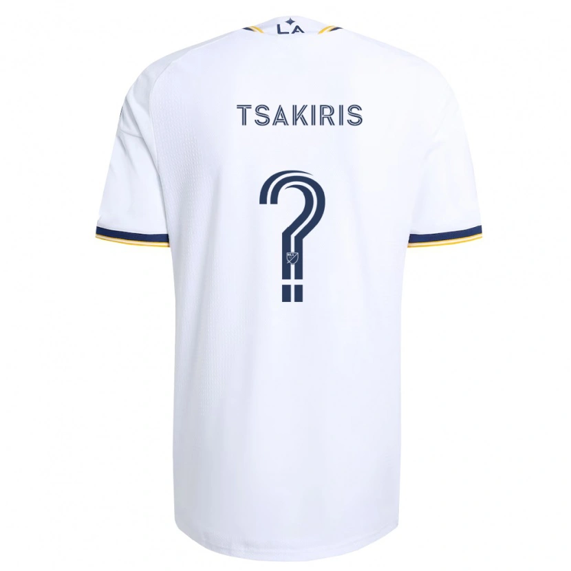 Danxen Femme Maillot Mateo Tsakiris #0 Bleu Jaune Et Blanc Tenues Domicile 2026/27 T-Shirt