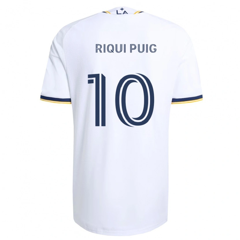 Danxen Femme Maillot Riqui Puig #10 Bleu Jaune Et Blanc Tenues Domicile 2026/27 T-Shirt