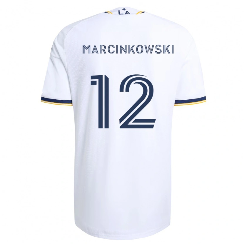 Danxen Femme Maillot Jt Marcinkowski #12 Bleu Jaune Et Blanc Tenues Domicile 2026/27 T-Shirt