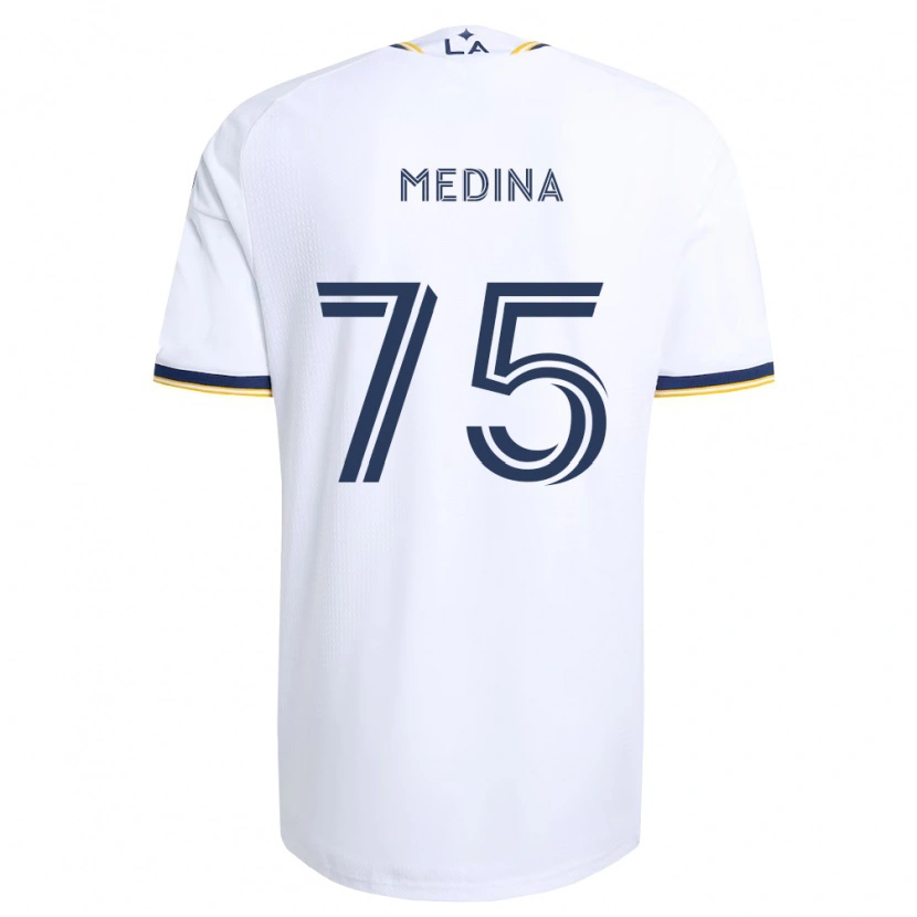 Danxen Femme Maillot Aaron Medina #75 Bleu Jaune Et Blanc Tenues Domicile 2026/27 T-Shirt
