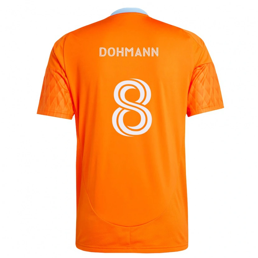 Danxen Femme Maillot Gustavo Abreu Dohmann #8 Orange Blanc Tenues Domicile 2026/27 T-Shirt