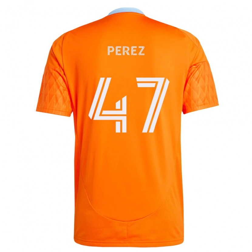Danxen Femme Maillot Jaizhiño Perez #47 Orange Blanc Tenues Domicile 2026/27 T-Shirt