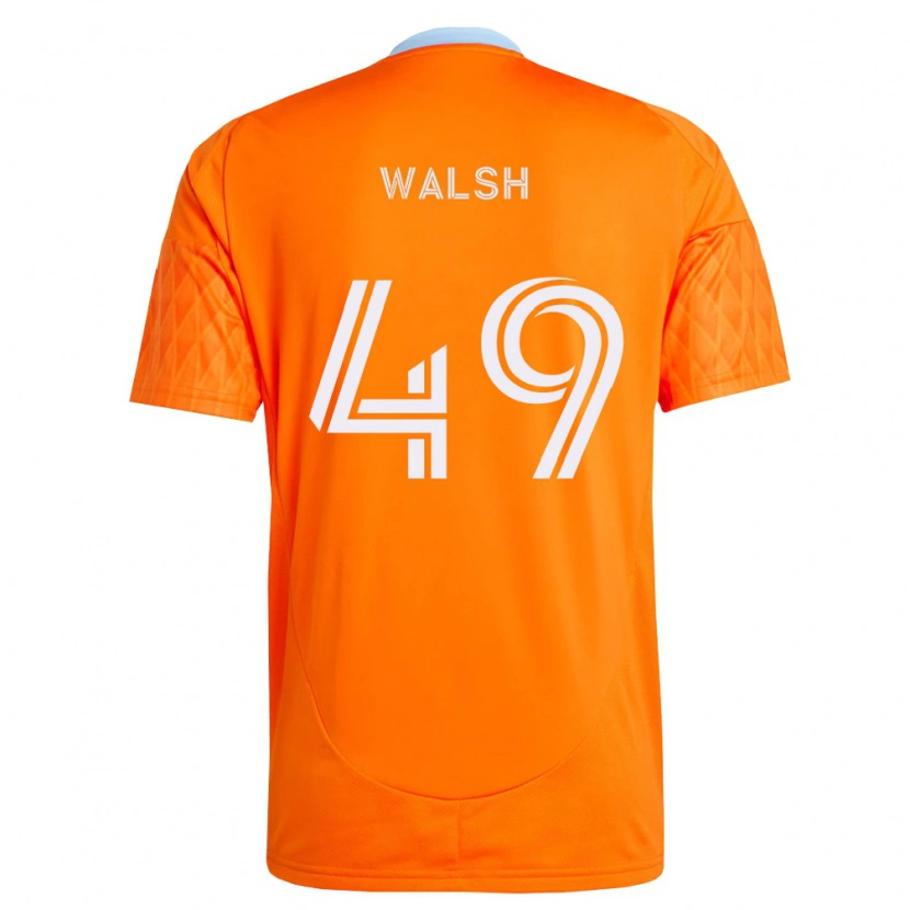 Danxen Femme Maillot Kian Walsh #49 Orange Blanc Tenues Domicile 2026/27 T-Shirt