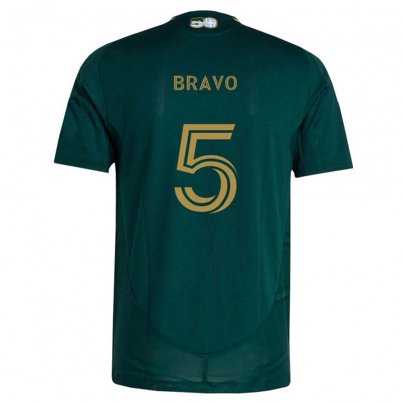 Danxen Femme Maillot Claudio Bravo #5 Vert Foncé Marron Tenues Domicile 2026/27 T-Shirt