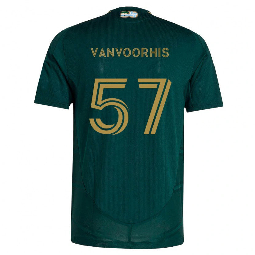 Danxen Femme Maillot Bryce Vanvoorhis #57 Vert Foncé Marron Tenues Domicile 2026/27 T-Shirt