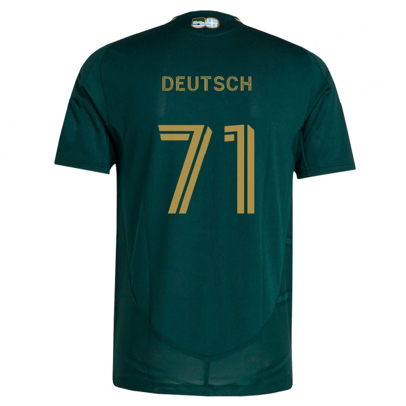 Danxen Femme Maillot Maverick Deutsch #71 Vert Foncé Marron Tenues Domicile 2026/27 T-Shirt