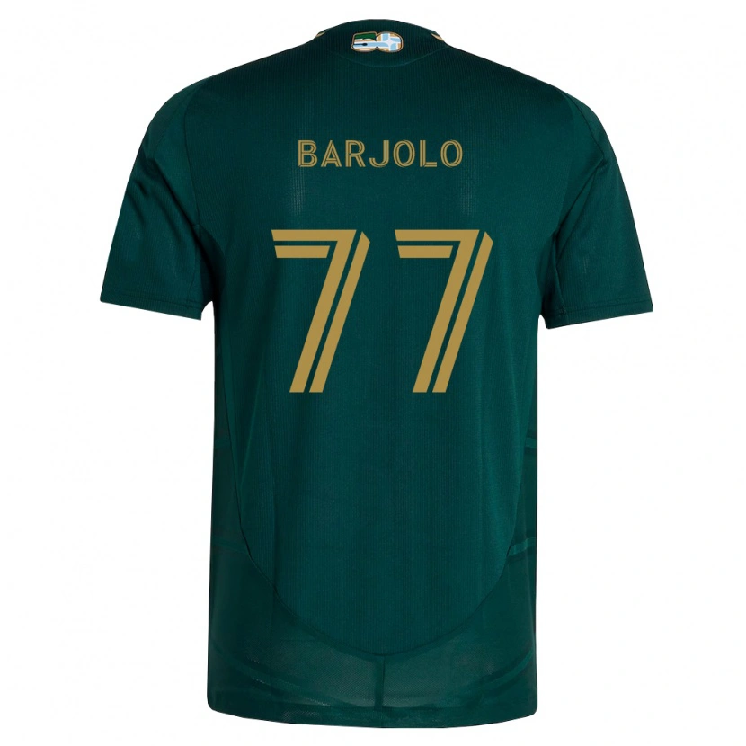 Danxen Femme Maillot Benjamin Barjolo #77 Vert Foncé Marron Tenues Domicile 2026/27 T-Shirt