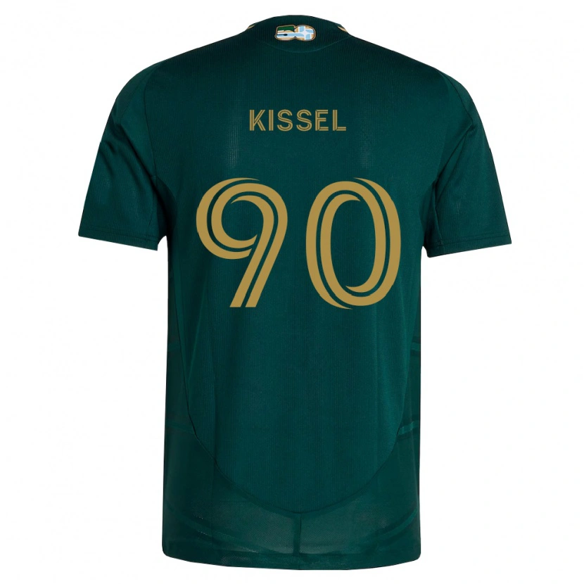 Danxen Femme Maillot Maximilian Kissel #90 Vert Foncé Marron Tenues Domicile 2026/27 T-Shirt