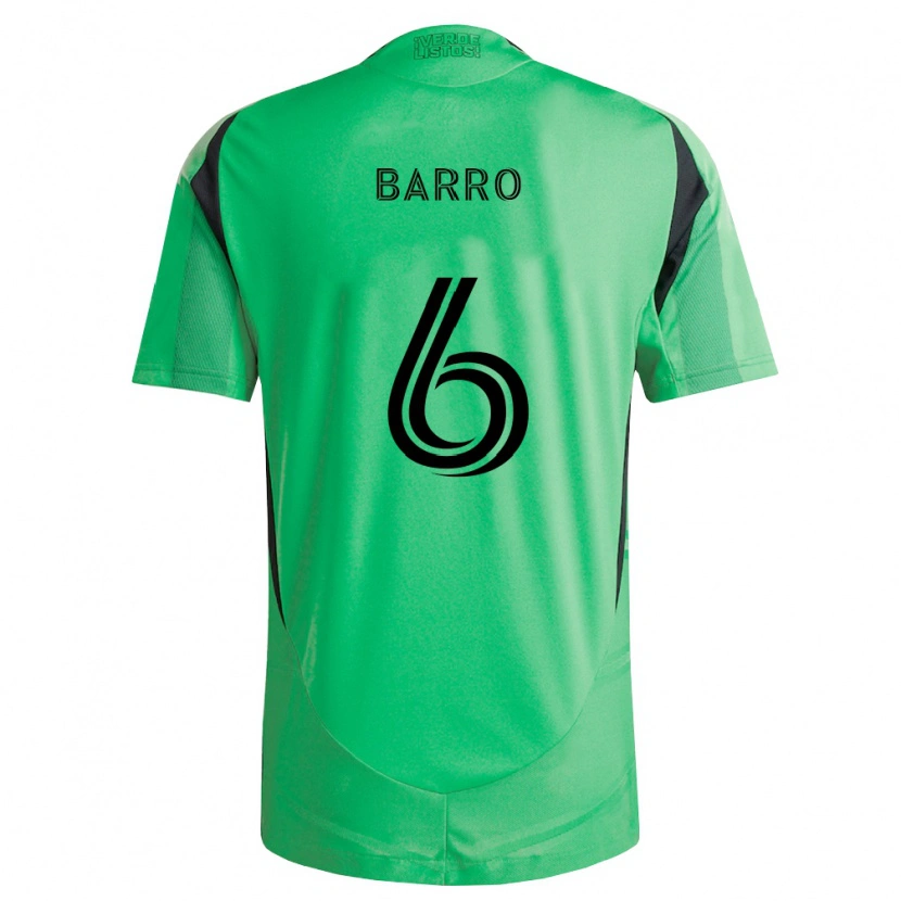 Danxen Femme Maillot Djakaría Barro #6 Vert Émeraude Noir Tenues Domicile 2026/27 T-Shirt