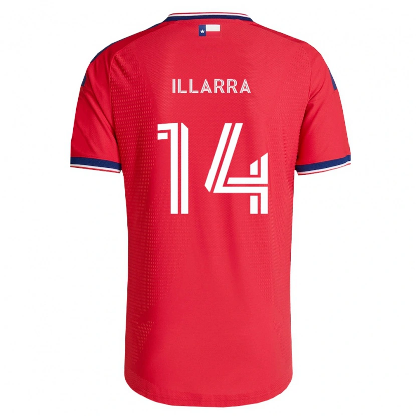Danxen Femme Maillot Asier Illarramendi #14 Rouge Bleu Blanc Tenues Domicile 2026/27 T-Shirt