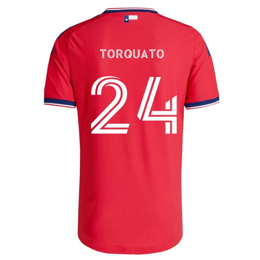 Danxen Femme Maillot Joshua Torquato #24 Rouge Bleu Blanc Tenues Domicile 2026/27 T-Shirt