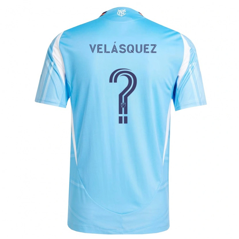 Danxen Femme Maillot Aidan Velásquez #0 Bleu Ciel Blanc Tenues Domicile 2026/27 T-Shirt