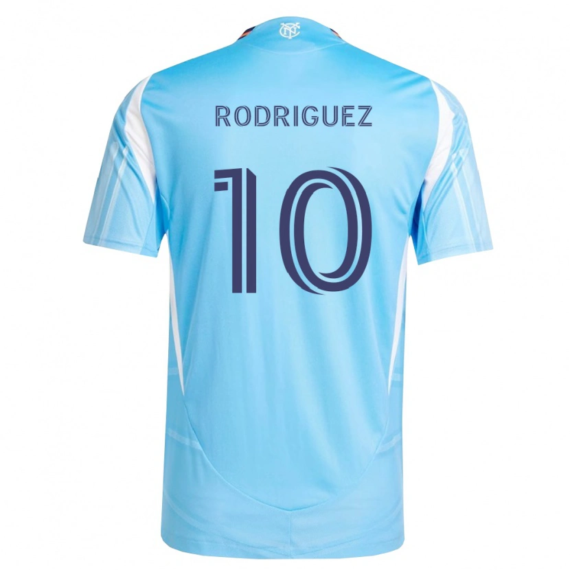 Danxen Femme Maillot Santiago Rodríguez #10 Bleu Ciel Blanc Tenues Domicile 2026/27 T-Shirt