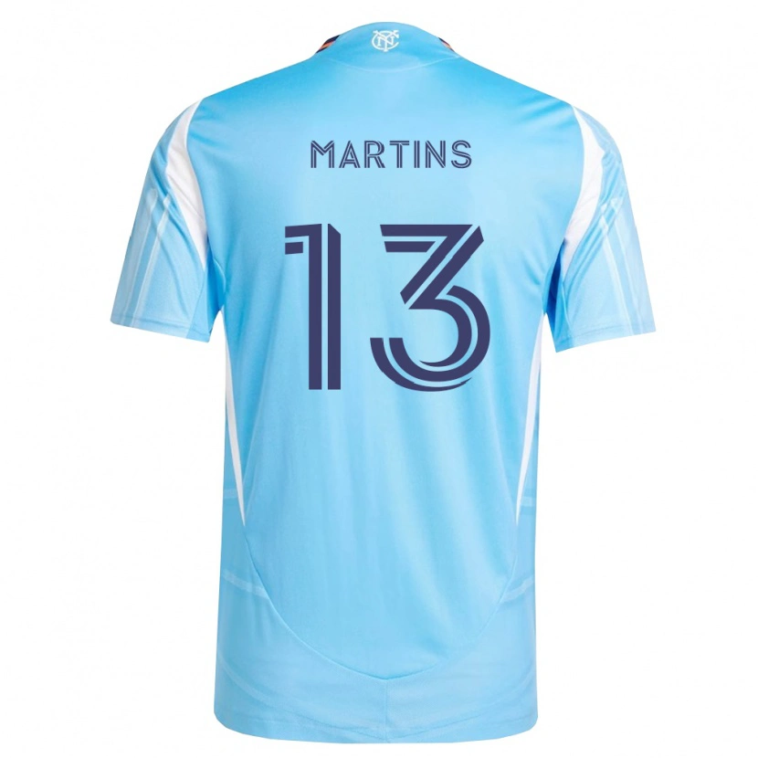 Danxen Femme Maillot Thiago Martins #13 Bleu Ciel Blanc Tenues Domicile 2026/27 T-Shirt