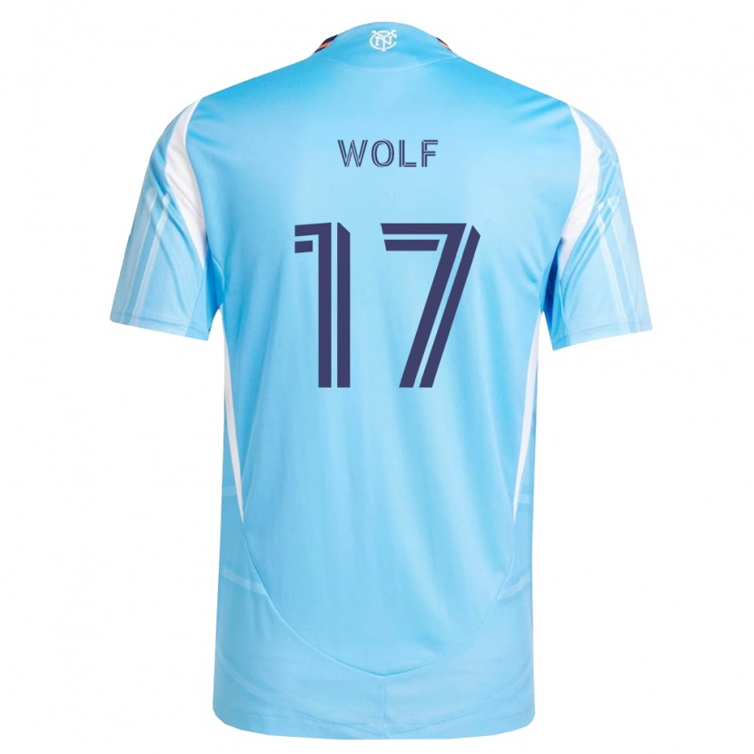 Danxen Femme Maillot Hannes Wolf #17 Bleu Ciel Blanc Tenues Domicile 2026/27 T-Shirt