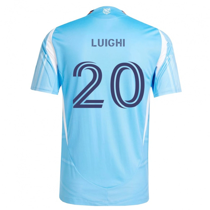 Danxen Femme Maillot Luighi Hanri Sousa Santos #20 Bleu Ciel Blanc Tenues Domicile 2026/27 T-Shirt
