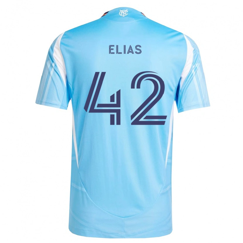 Danxen Femme Maillot Piero Elias #42 Bleu Ciel Blanc Tenues Domicile 2026/27 T-Shirt