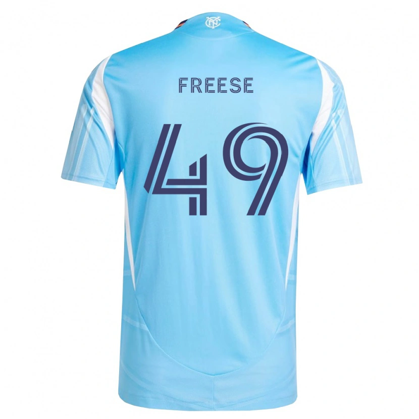 Danxen Femme Maillot Matt Freese #49 Bleu Ciel Blanc Tenues Domicile 2026/27 T-Shirt