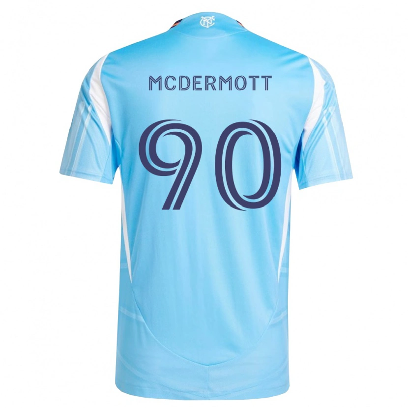 Danxen Femme Maillot Dylan Mcdermott #90 Bleu Ciel Blanc Tenues Domicile 2026/27 T-Shirt