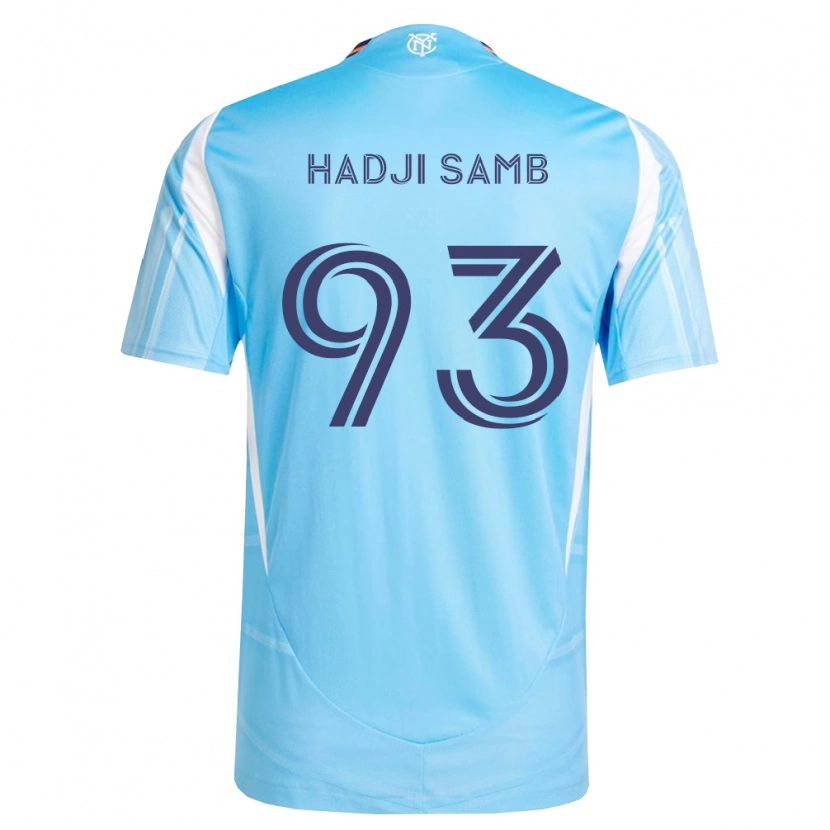 Danxen Femme Maillot El Hadji Samb #93 Bleu Ciel Blanc Tenues Domicile 2026/27 T-Shirt