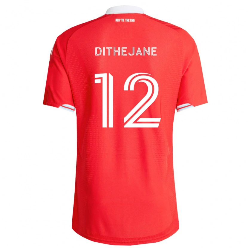 Danxen Femme Maillot Puso Dithejane #12 Rouge Bleu Foncé Blanc Tenues Domicile 2026/27 T-Shirt